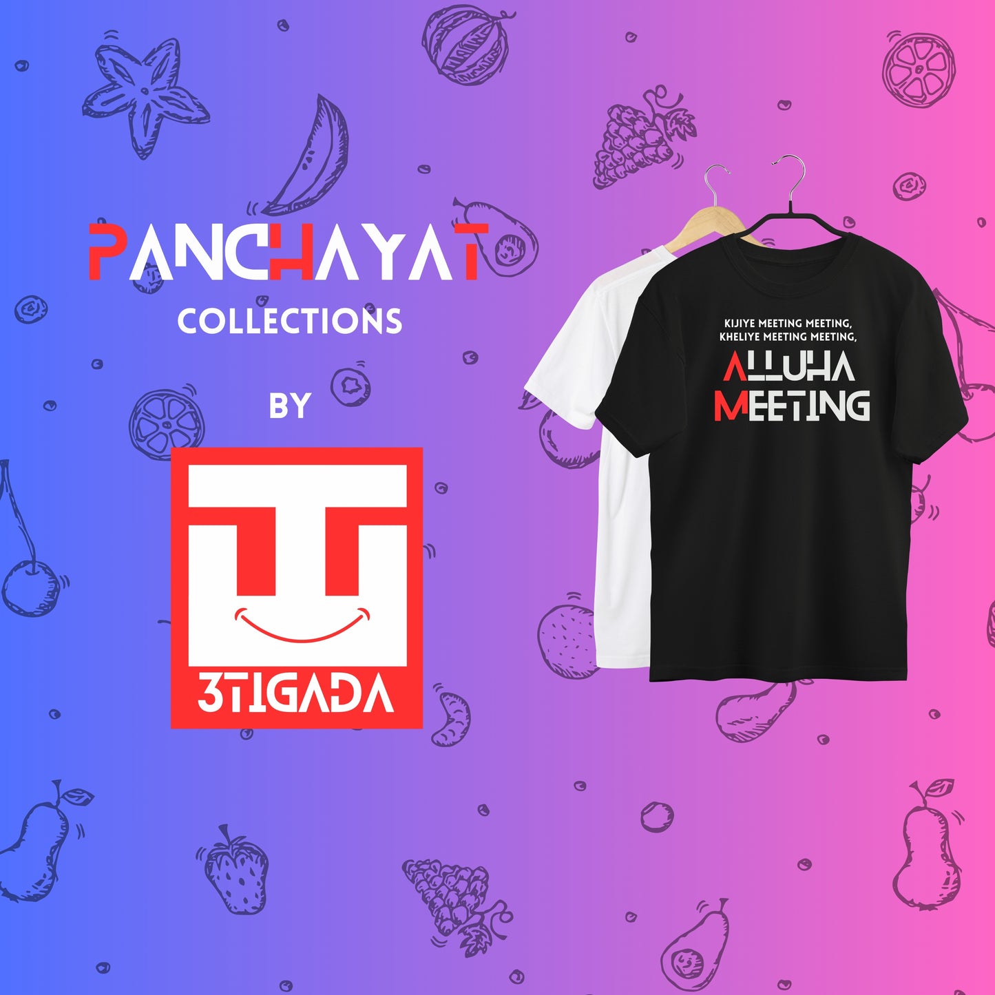 Panchayat Vibes: Oversized unisex Tees - Aye Bhutkun-Black