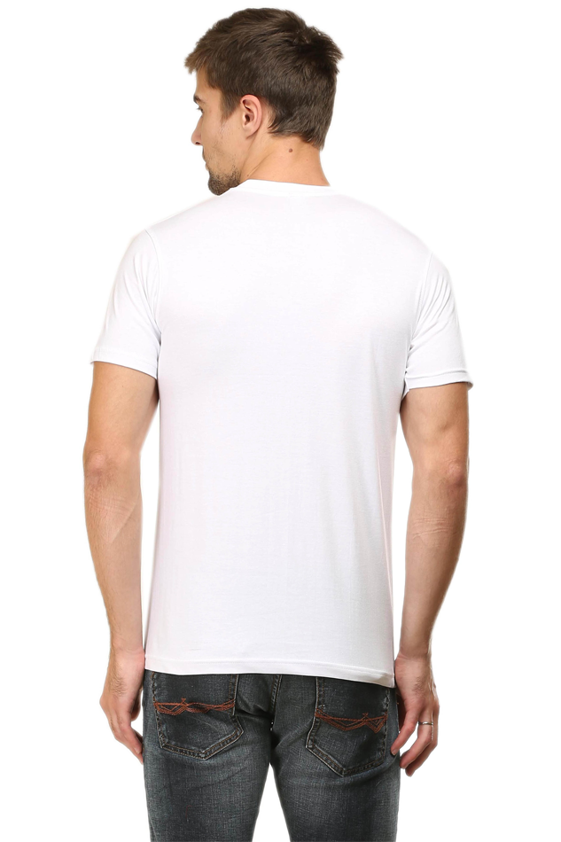 Male Vneck Half Sleeve Plain Tshirt