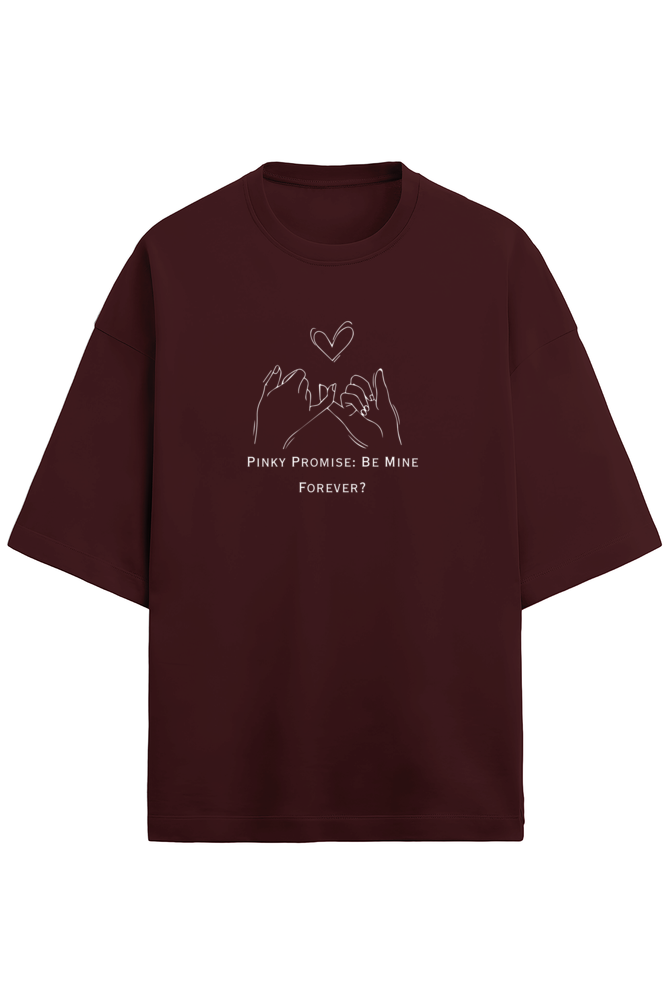Pinky Promise: Forever- Terry cotton oversized unisex- dark