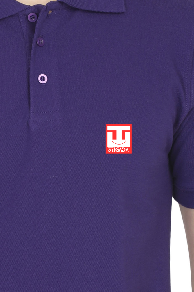 Male Polo Half Sleeve T-shirt- Plain Solids