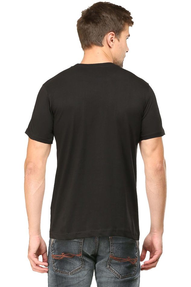 Male Vneck Half Sleeve Plain Tshirt