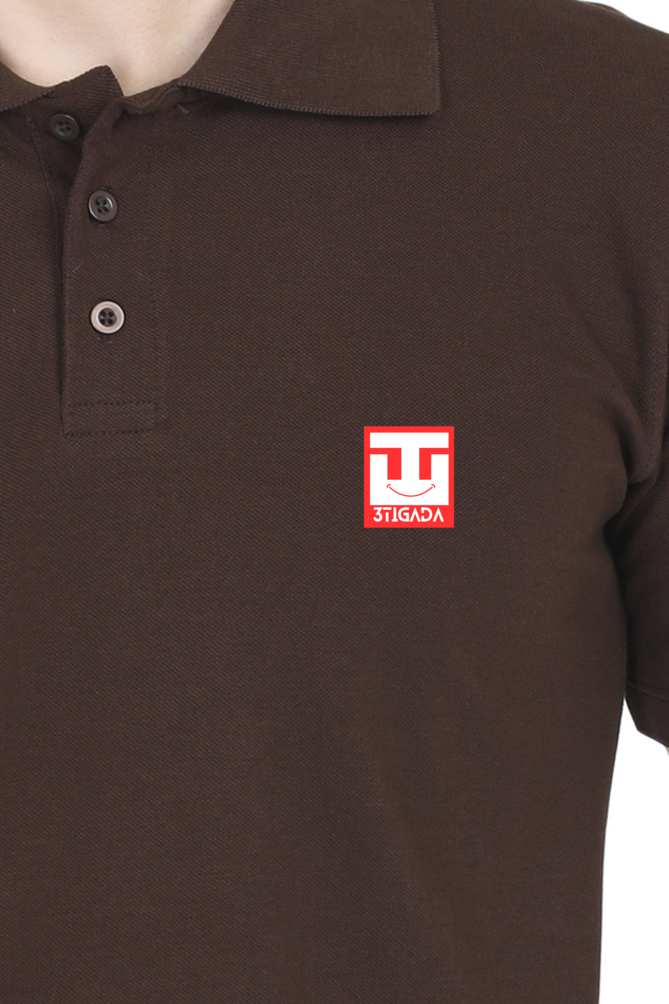 Male Polo Half Sleeve T-shirt- Plain Solids