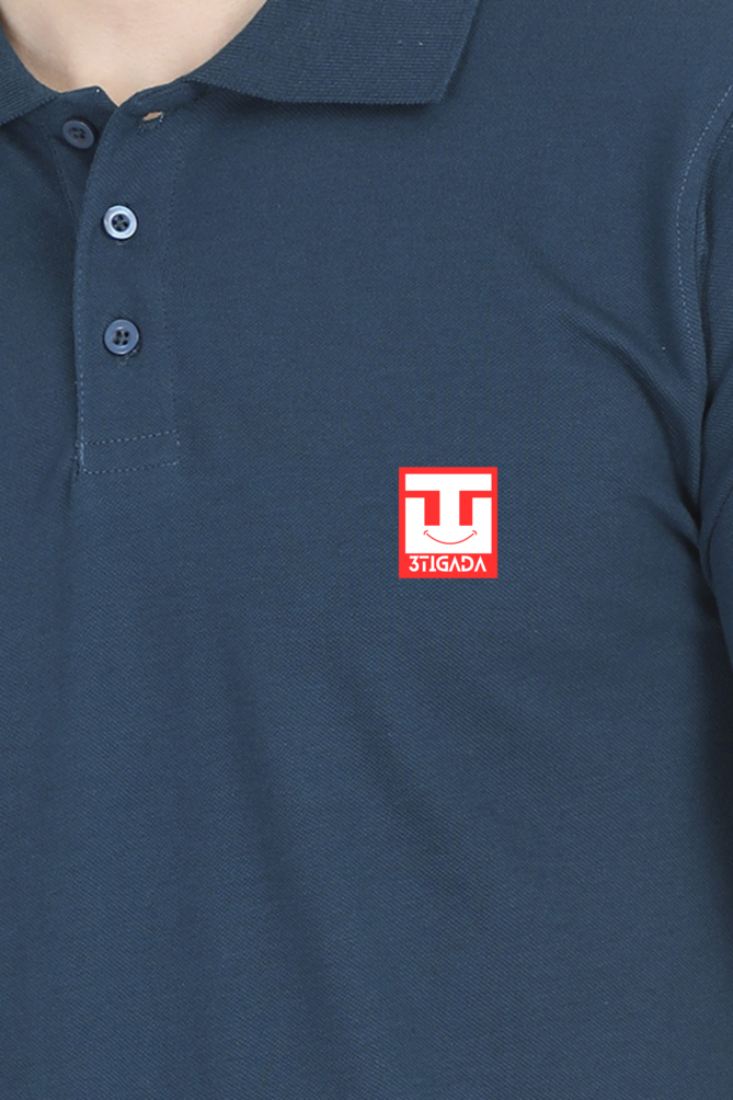 Male Polo Half Sleeve T-shirt- Plain Solids