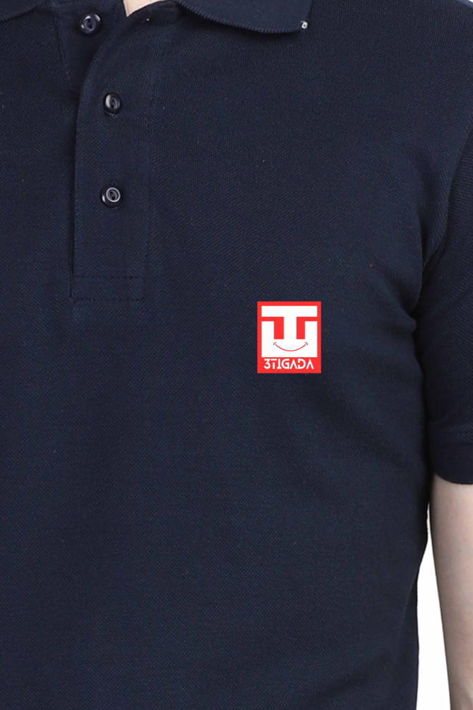 Male Polo Half Sleeve T-shirt- Plain Solids