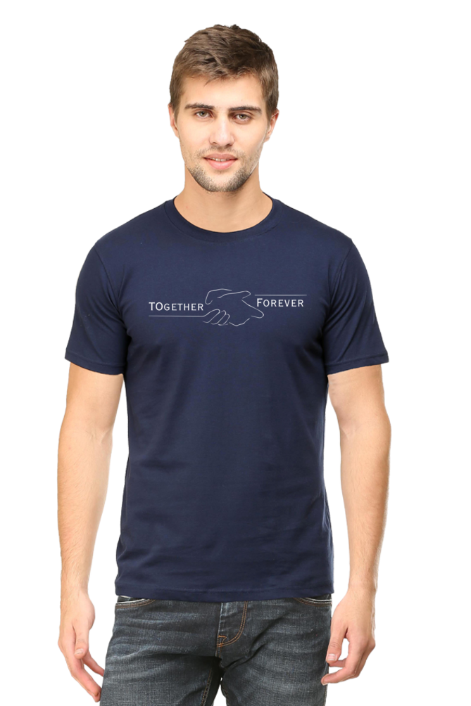 Together Forever - Cotton classic roundneck men -Dark
