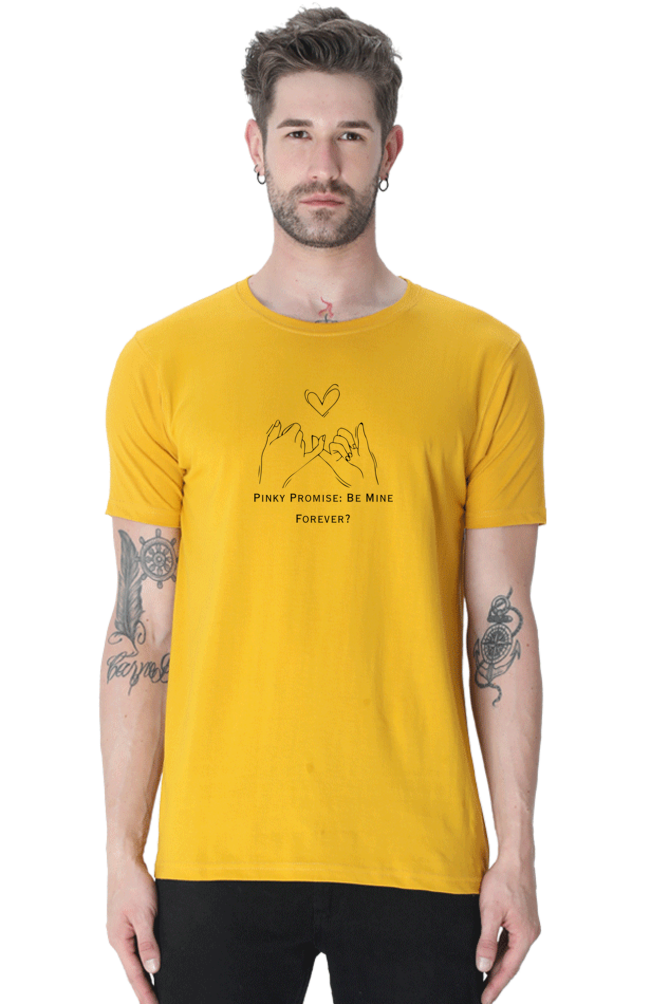 Pinky Promise: Forever- Cotton classic roundneck men -Light