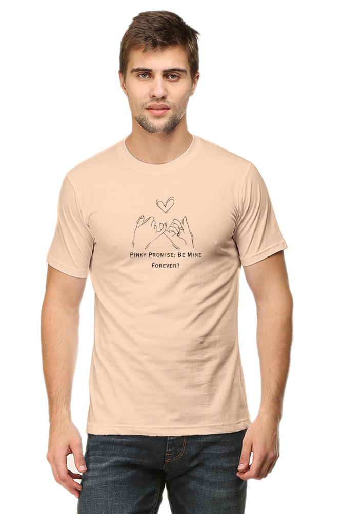 Pinky Promise: Forever- Cotton classic roundneck men -Light