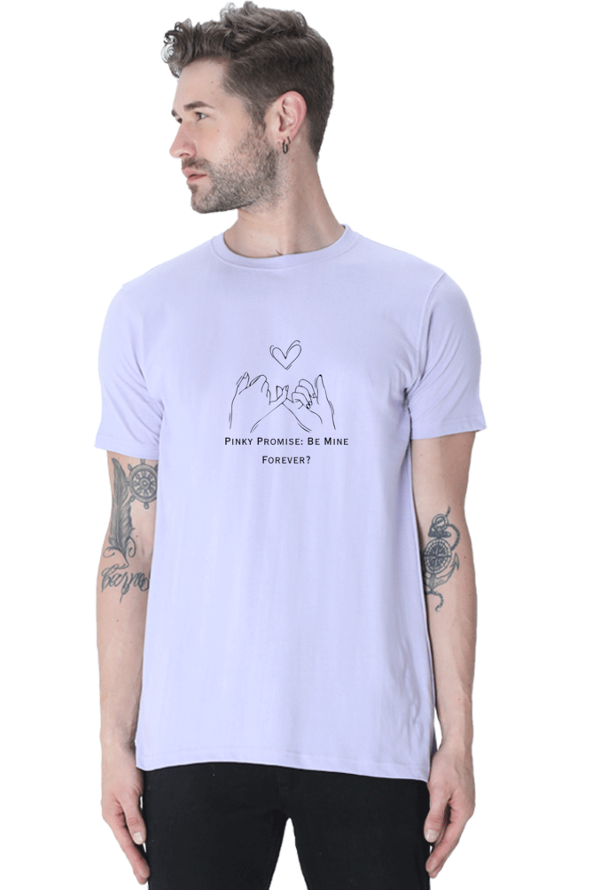 Pinky Promise: Forever- Cotton classic roundneck men -Light