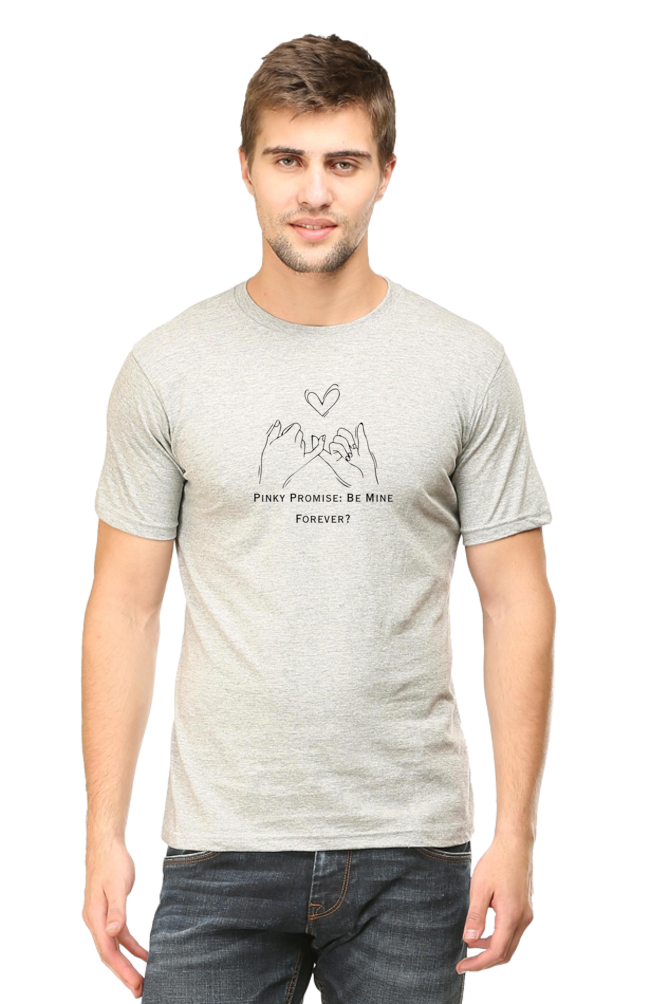 Pinky Promise: Forever- Cotton classic roundneck men -Light