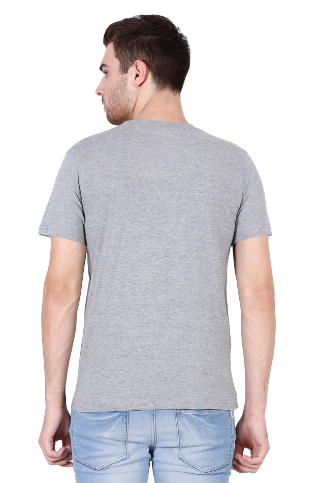 Male Vneck Half Sleeve Plain Tshirt