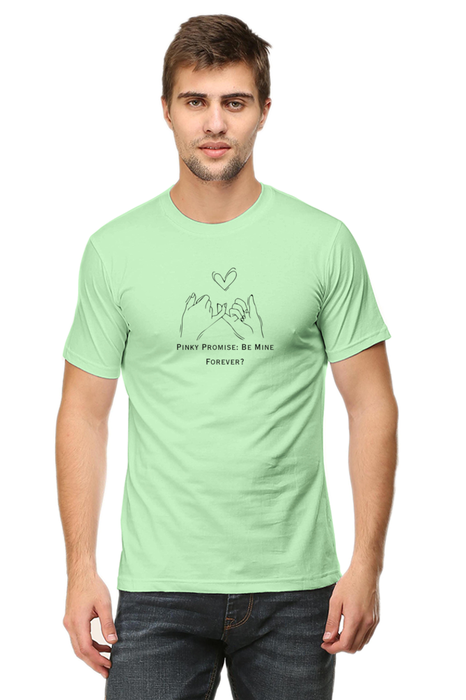 Pinky Promise: Forever- Cotton classic roundneck men -Light