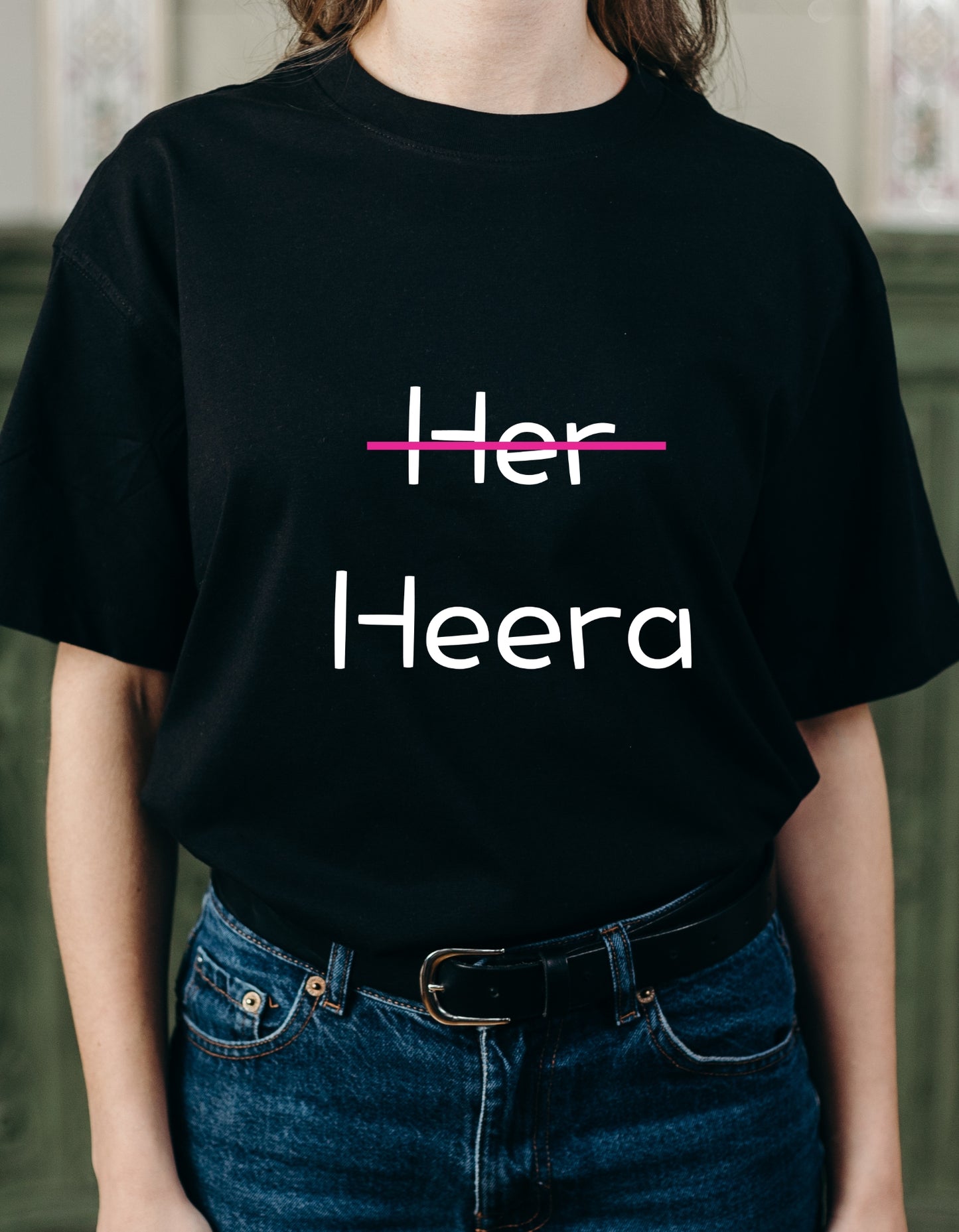 Her - Hera Tee - White Puff Prints– Chic Minimalist Collection