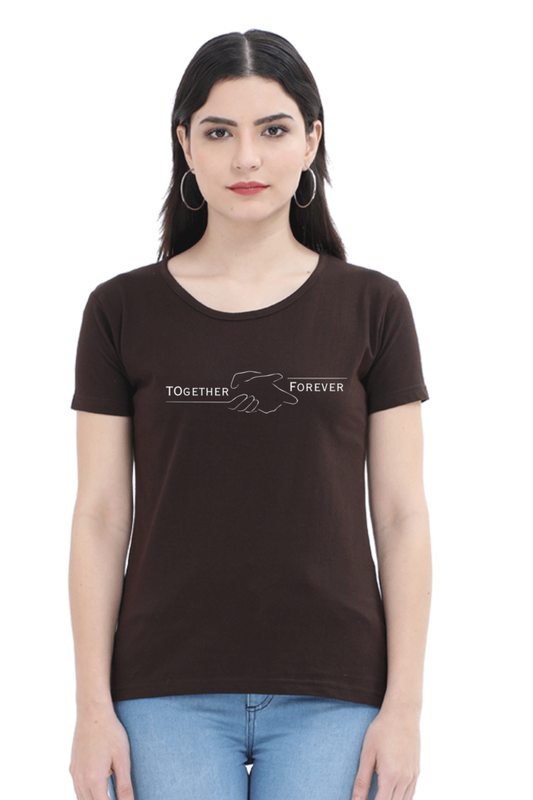 Together Forever - Cotton classic roundneck women -Dark