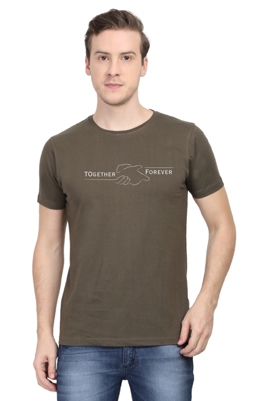 Together Forever - Cotton classic roundneck men -Dark